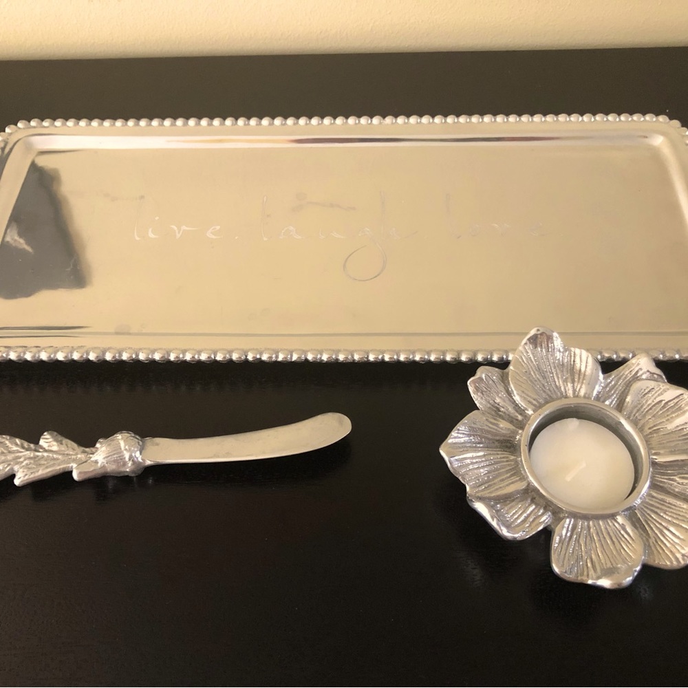 Mariposa Silver Tray Set